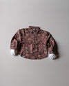 Boys Full Sleeve Oversized Floral Printed Shirt