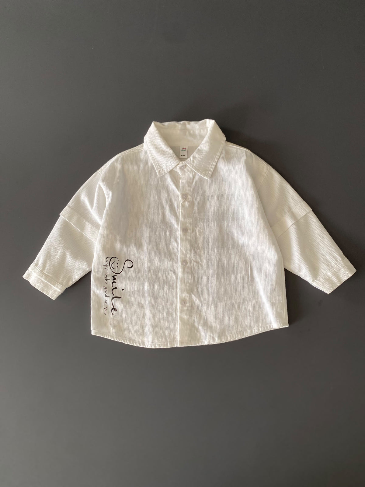 Boys Full Sleeve Oversized Shirt