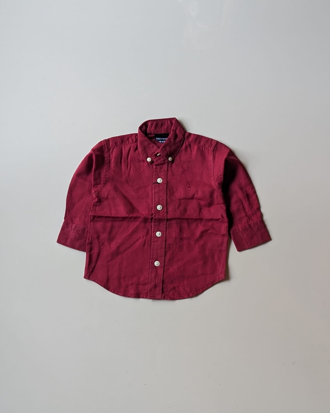 SHTCD01-03 Boys Full Sleeve Oversized Solid Colour Shirt