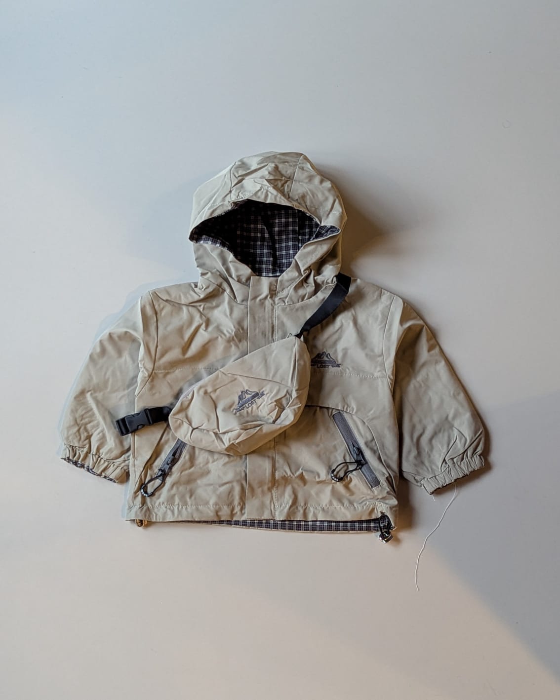 JKT05-04 Unisex Full Sleeve Oversized Reversible Hooded Jacket with Attatched Bag