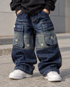 JNSIM117 Unisex Super Baggy Jeans