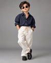 SHGMU04-04 Boys Full Sleeve Oversized Check Shirt