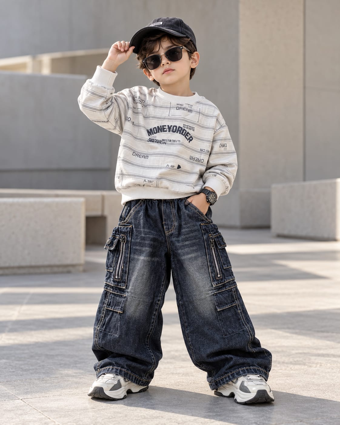 TSHIMB06-04 Unisex Full Sleeve Oversized T Shirt