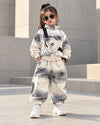 STIM172-01 Unisex Full Sleeve Oversized High Neck Zipper Jacket with Attatched Bag and Jogger Pant Set