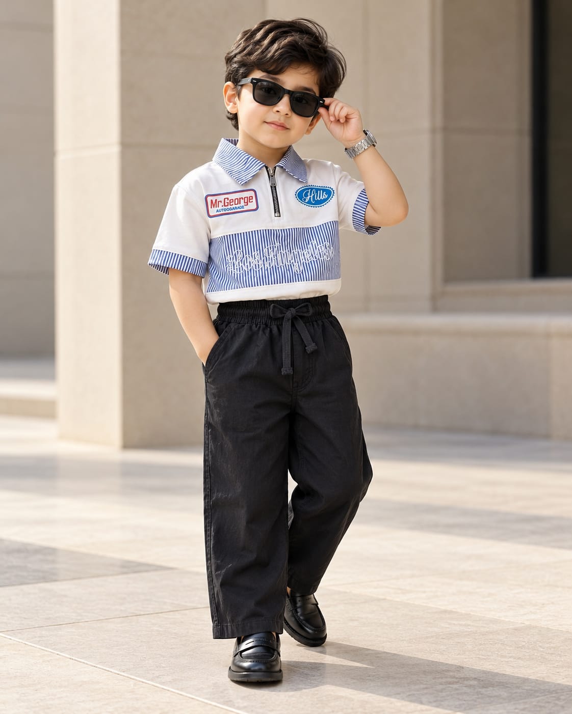 TSHPLZ01-03 Unisex Half Sleeve Oversized Polo T Shirt