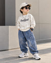 STIM173-03 Unisex Full Sleeve Oversized T Shirt with Attatched Chain and Pant Set