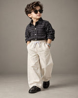 SHGMU06-03 Boys Full Sleeve Oversized Check Shirt