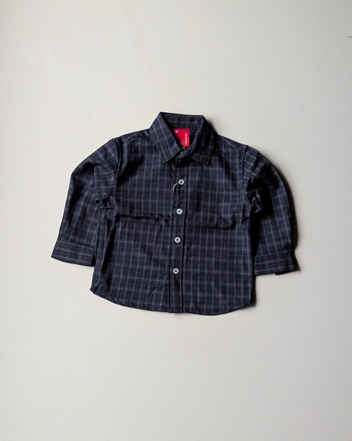 SHGMU08-02 Boys Full Sleeve Oversized Check Shirt (Big)