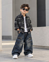 SHIMPF02-01 Unisex Full Sleeve Oversized Denim Shirt