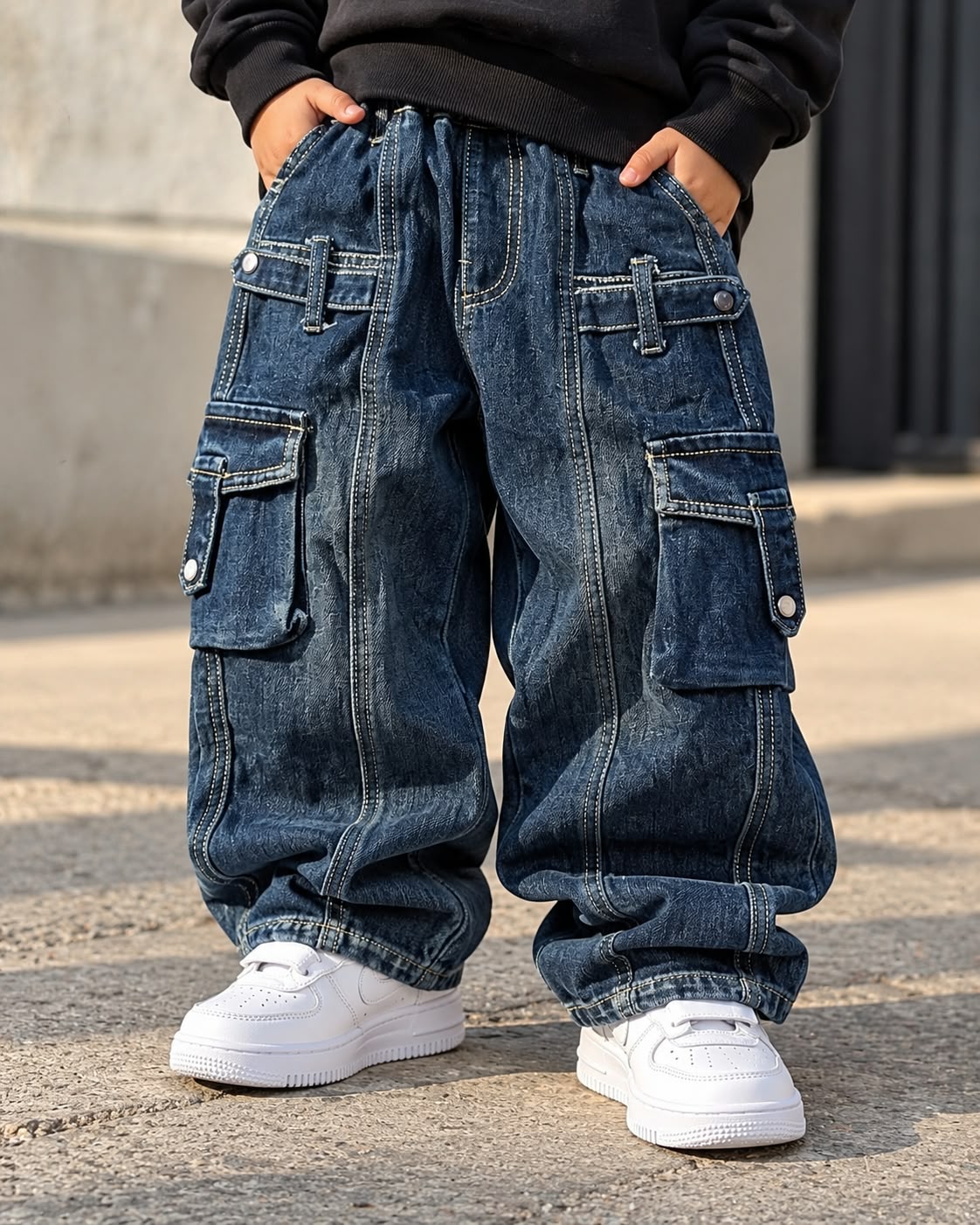 JNS128-01 Unisex Baggy Jeans