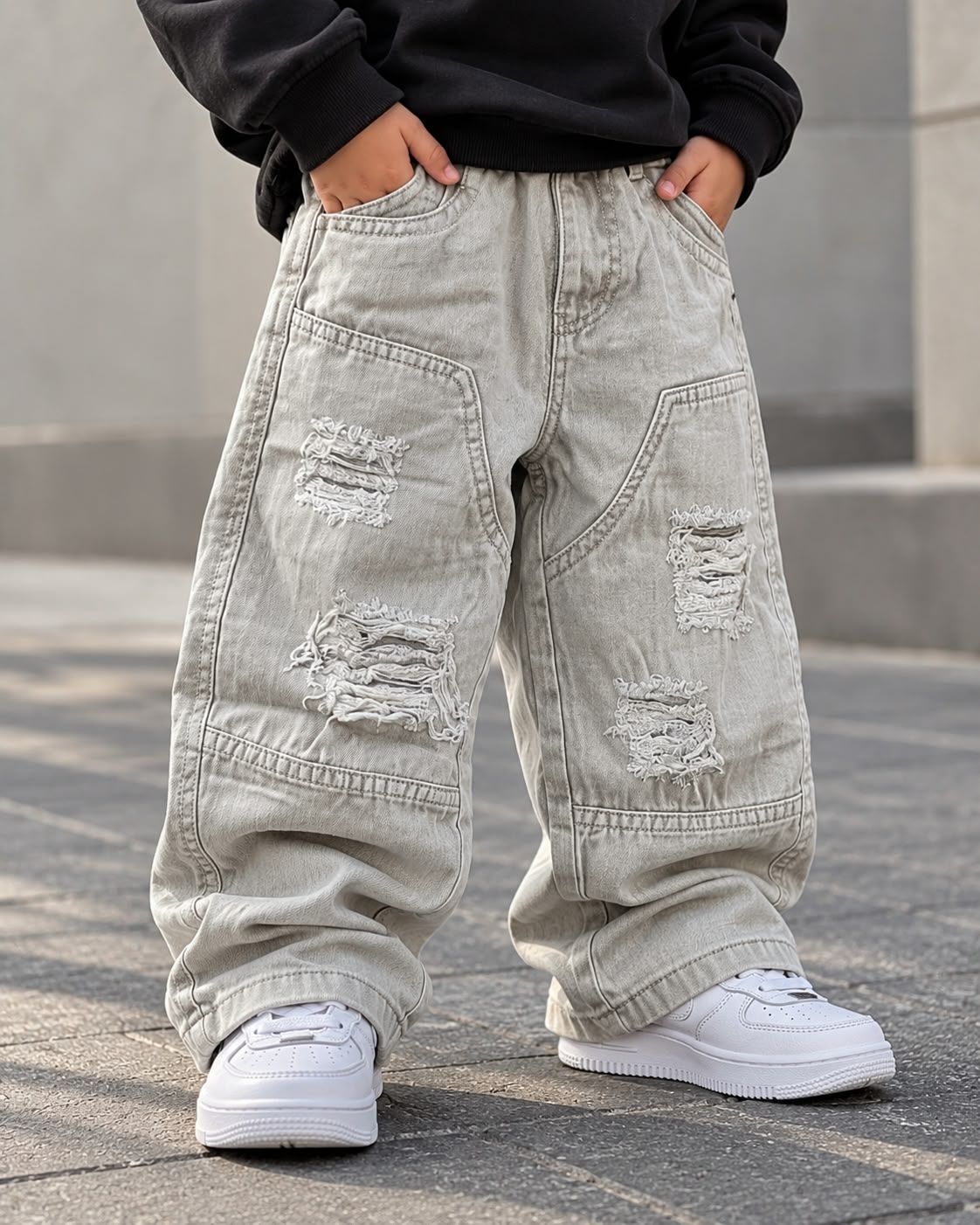 JNS122-02 Unisex Baggy Jeans