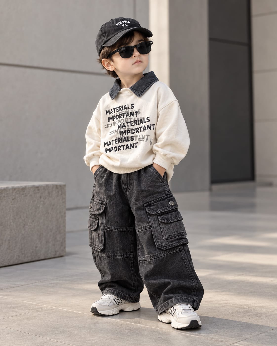 TSHIMC02 Unisex Full Sleeve Oversized Polo T shirt
