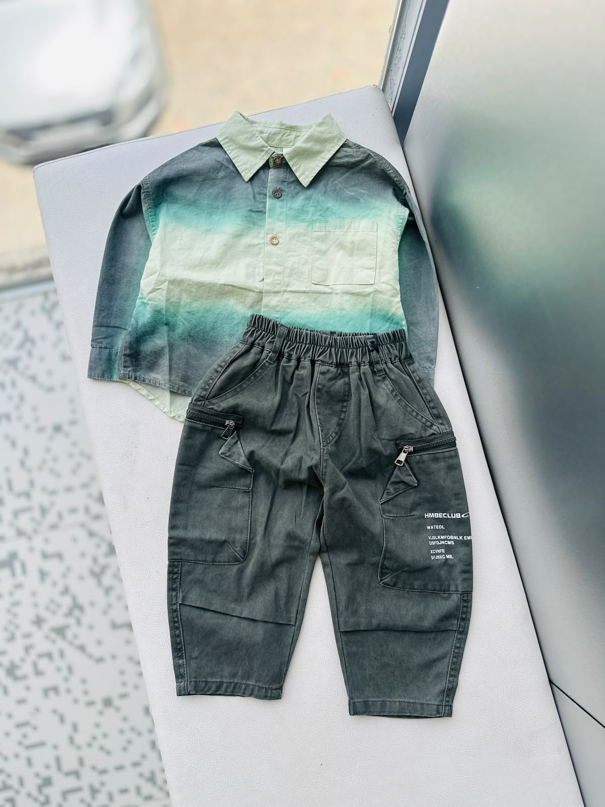 STIM137 Boys Full Sleeve Color Block Shirt with Cotton Super Baggy