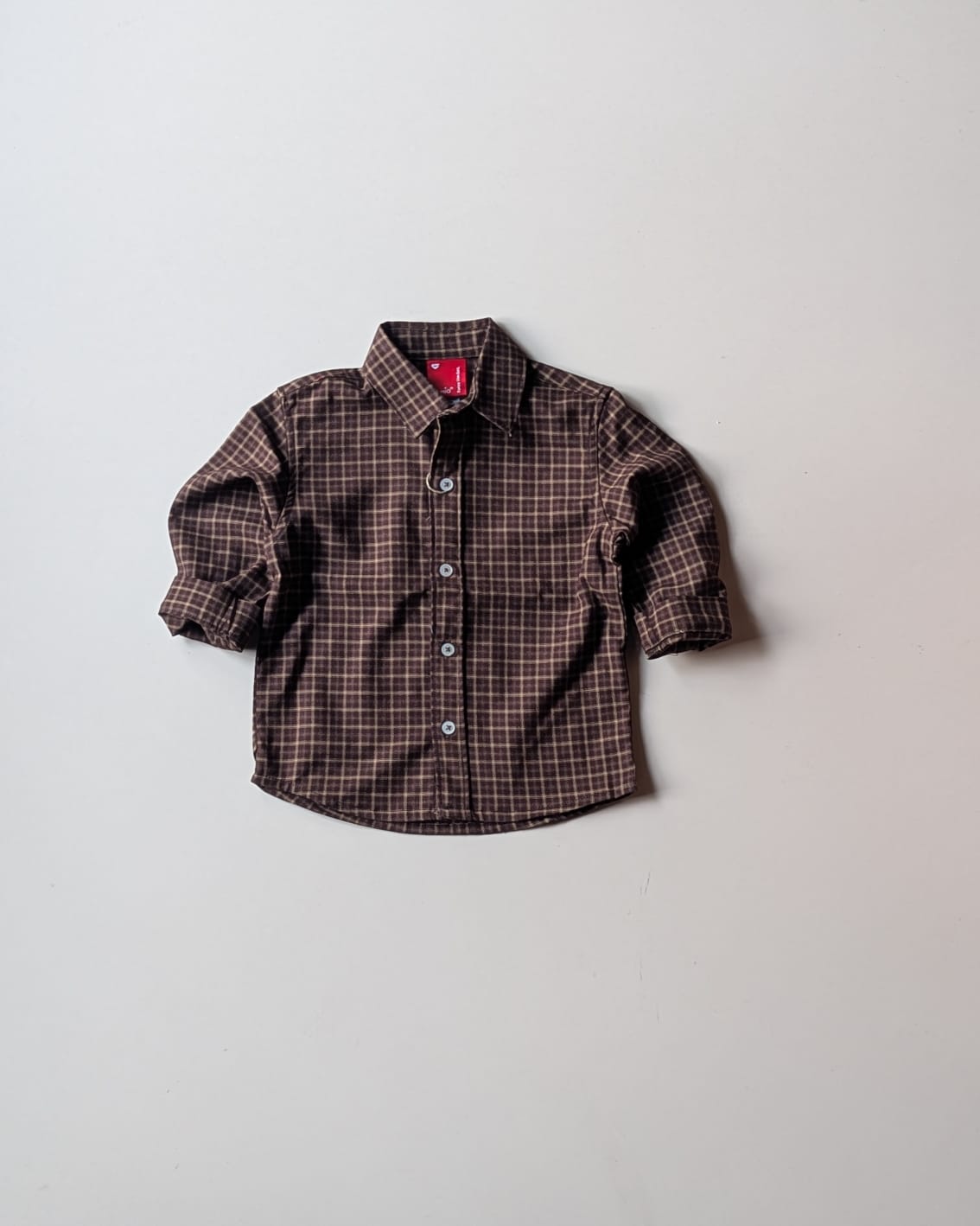 SHGMU04-03 Boys Full Sleeve Oversized Check Shirt