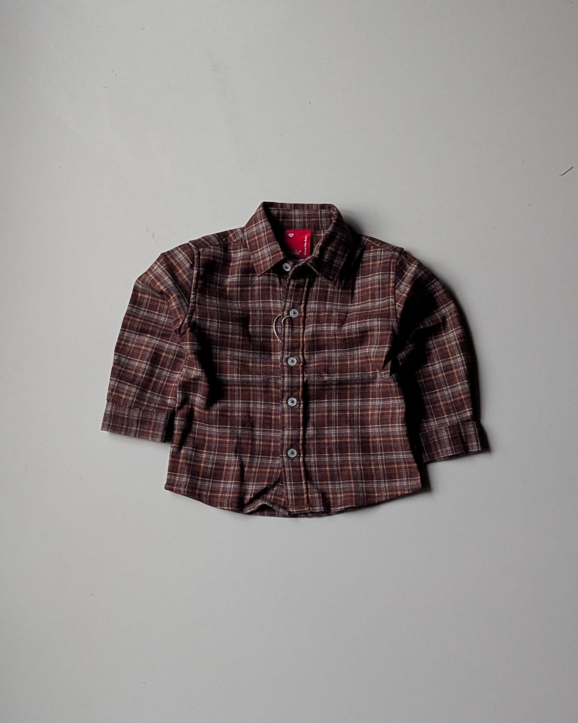 SHGMU07 Boys Full Sleeve Oversized Check Shirt (Big)