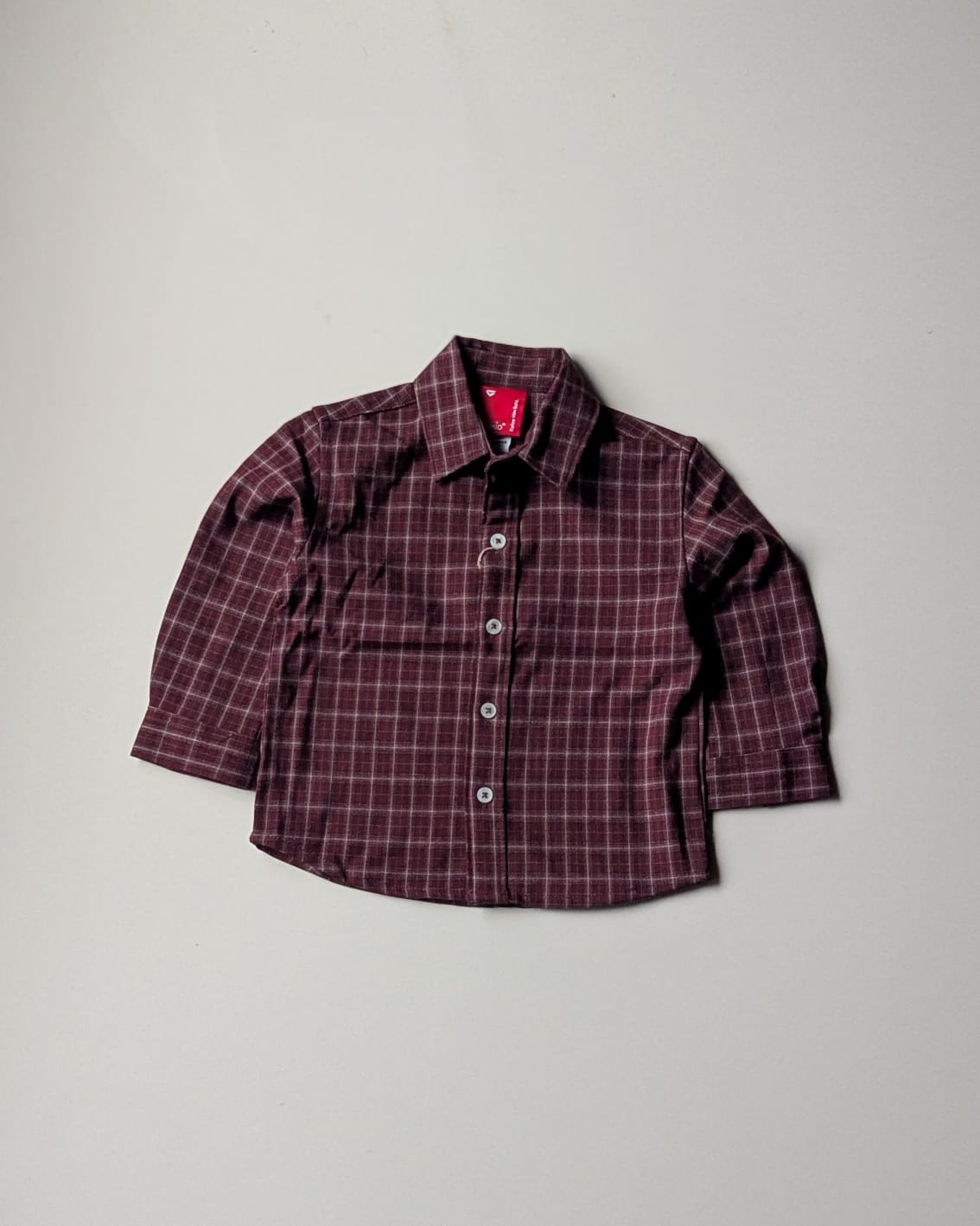 SHGMU06-04 Boys Full Sleeve Oversized Check Shirt