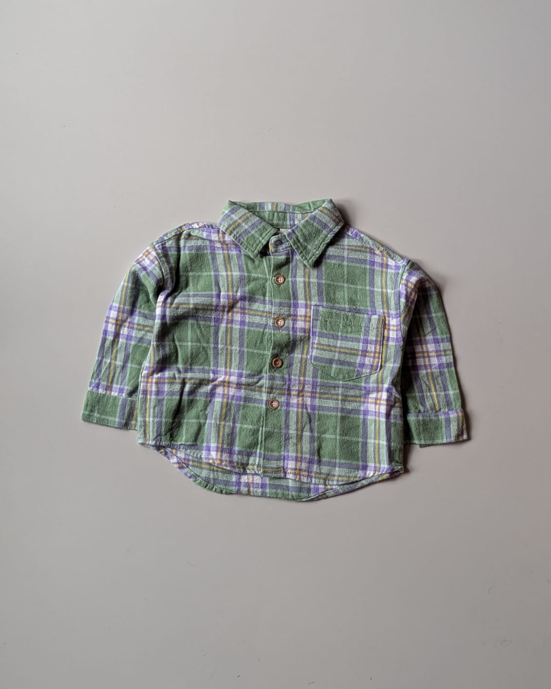 SHIMB04-02 Unisex Full Sleeve Oversized Check Shirt