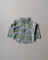 SHIMB04-02 Unisex Full Sleeve Oversized Check Shirt