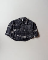SHIMPF02-01 Unisex Full Sleeve Oversized Denim Shirt
