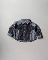 SHIMPF03-02 Unisex Full Sleeve Oversized Denim Shirt