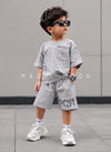 ST105 Unisex Half Sleeve Oversized T Shirt and Shorts Set