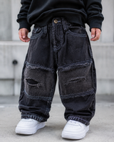 JNS111 Unisex Distressed Baggy Jeans