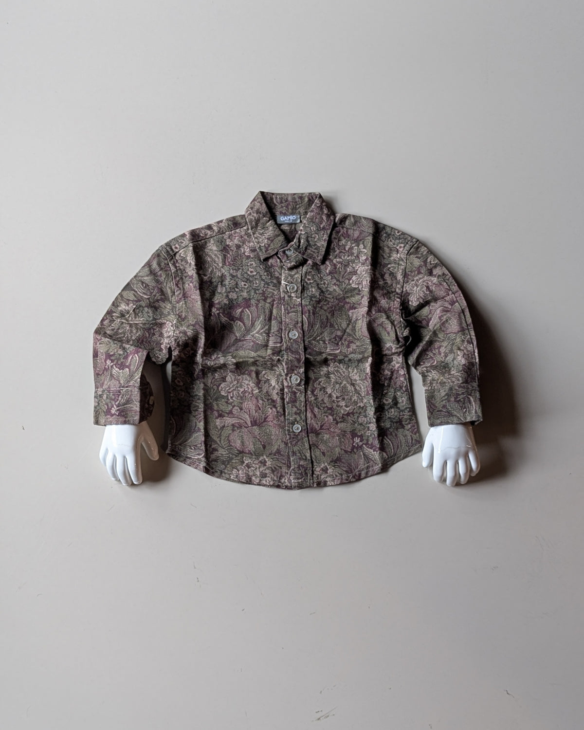 SHGMH01-002 Boys Full Sleeve Oversized Floral Print Shirt