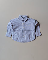 SHGME01-003 Boys Full Sleeve Oversized Striped Shirt (Big)