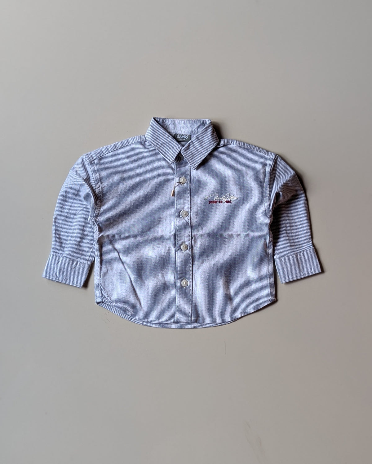 SHGME01-003 Boys Full Sleeve Oversized Striped Shirt (Big)