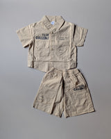 ST105 Unisex Half Sleeve Oversized Shirt and Shorts Set