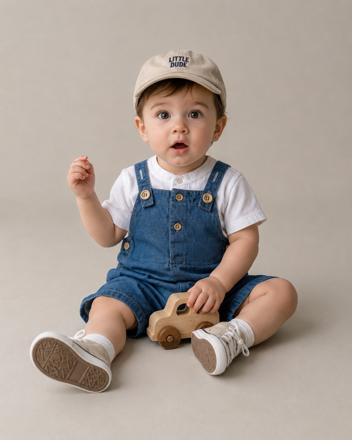 NB01 Unisex Half Sleeve Shirt with Romper Set