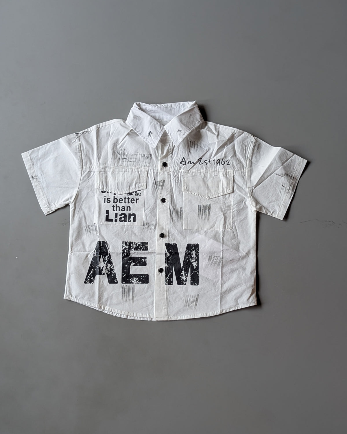 Unisex Half Sleeve Oversized Shirt
