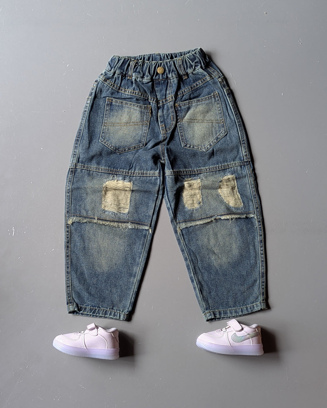 Unisex Distressed Baggy Jeans