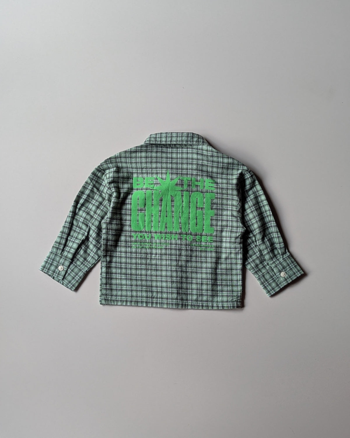 SHFS15 Boy's Full Sleeve Oversized Back Printed Shirt