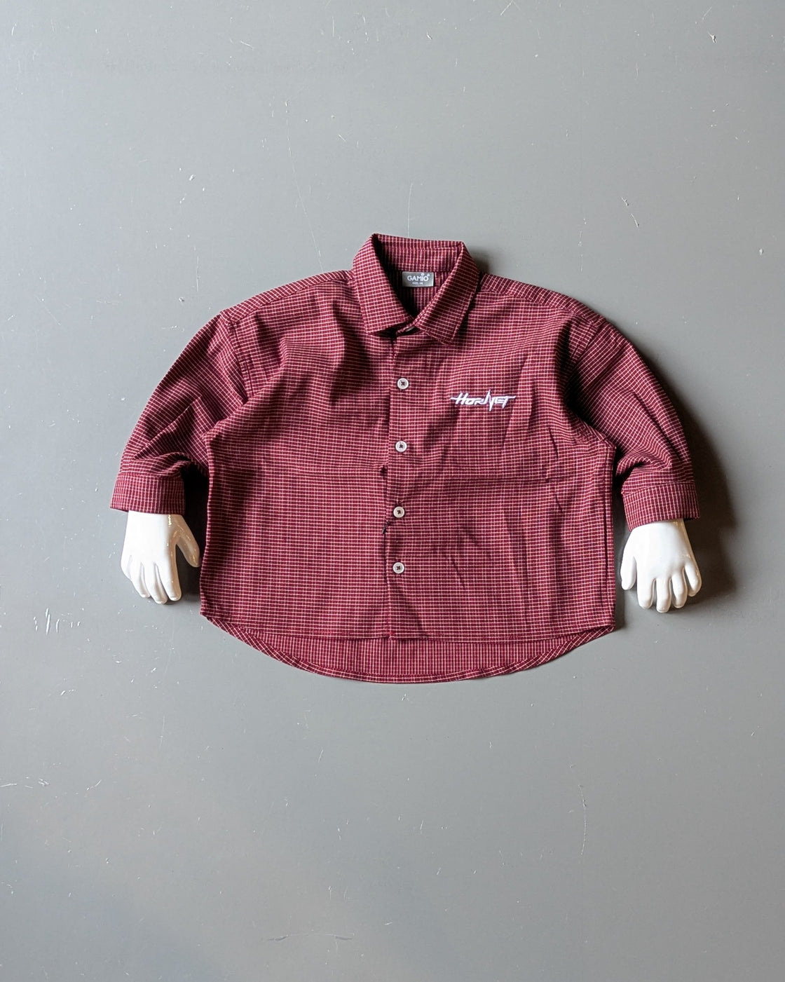 Full Sleeve Oversized Small Check Shirt