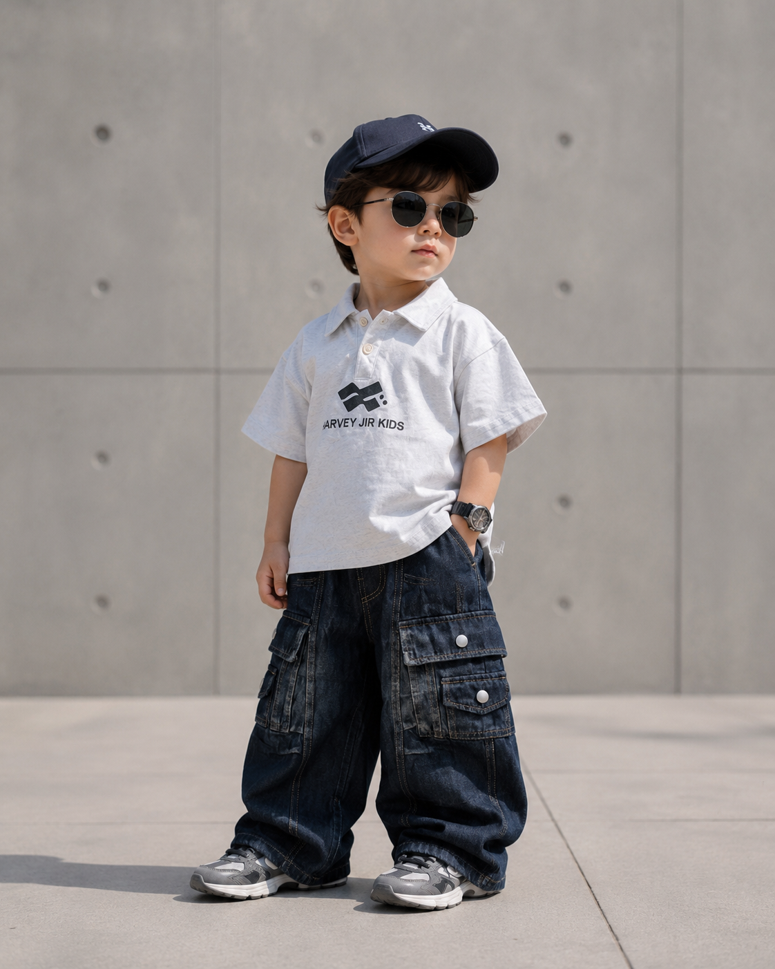 TSPL04 Unisex Half Sleeve Oversized Polo T Shirt
