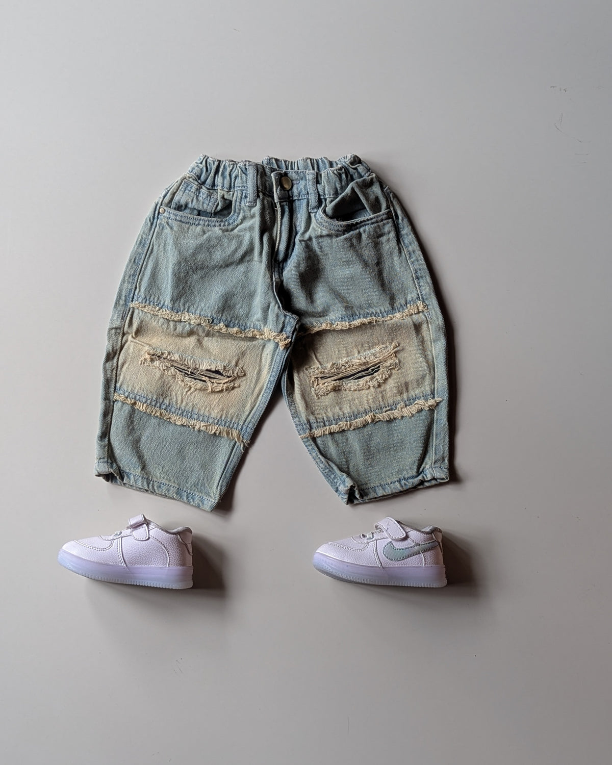 JNS111 Unisex Distressed Baggy Jeans