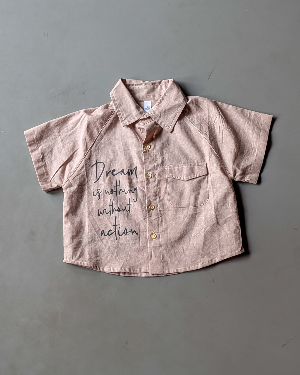 Boys Half Sleeve Oversized Shirt