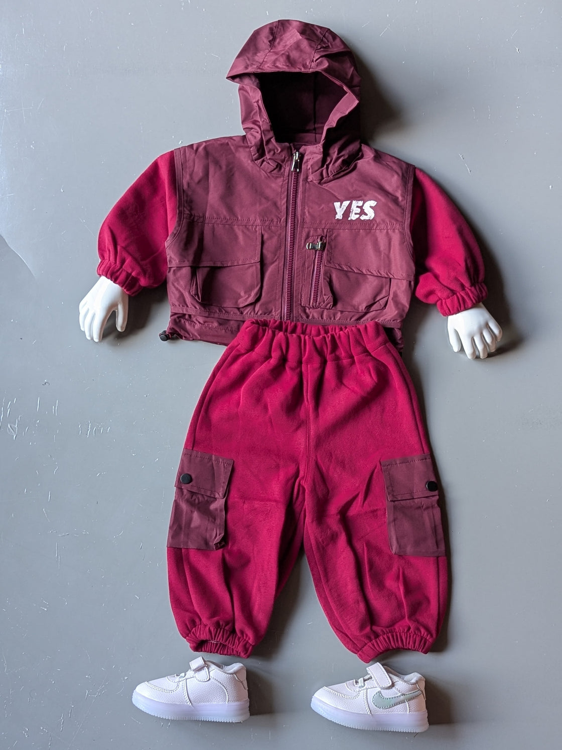 Unisex Full Sleeve Oversized Hooded Jacket and Pant set