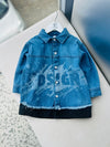 Boys Full Sleeve Oversized Denim Shirt