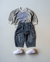STIM114-03 Unisex Full Sleeve Oversized T Shirt and Pant Set