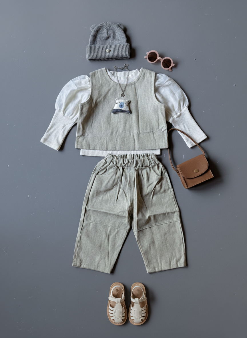 Girl's Full Sleeve Top with Pant Set