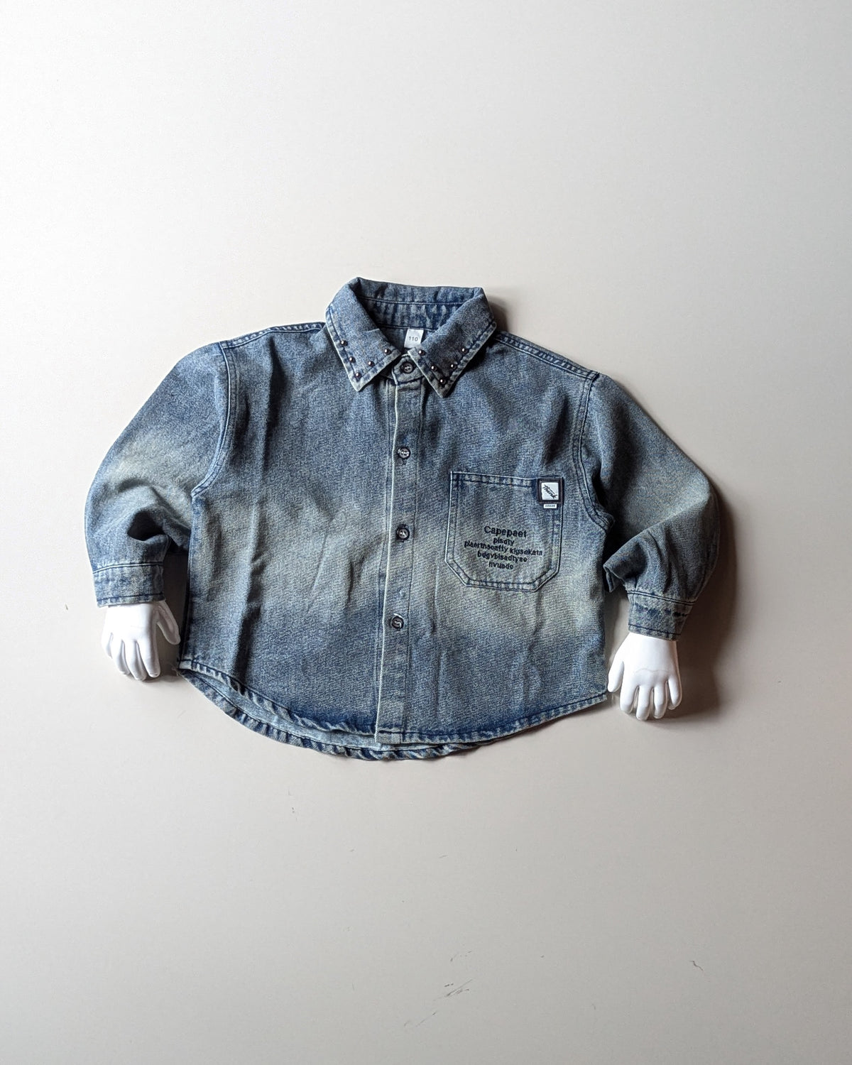 SHIMT03 Unisex Full Sleeve Oversized Denim Shirt