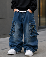 JN1007-01 Unisex Super Baggy Jeans