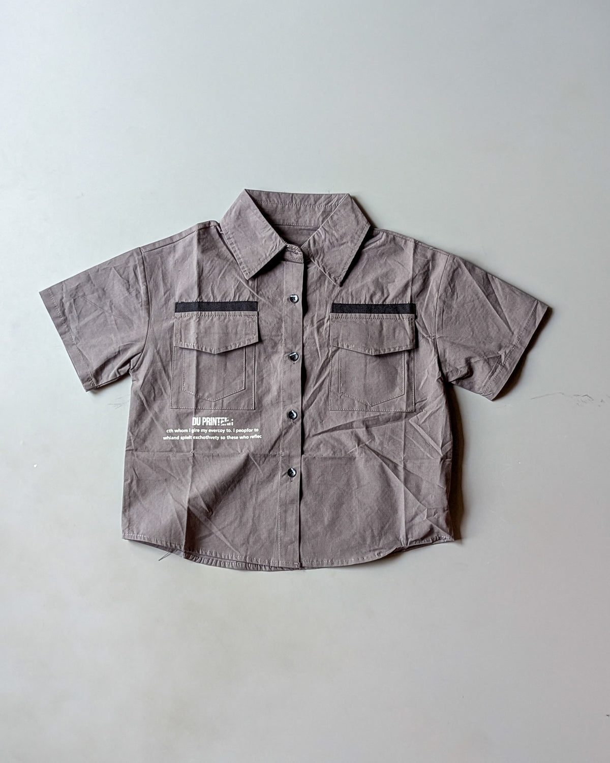 Unisex Half Sleeve Oversized Shirt
