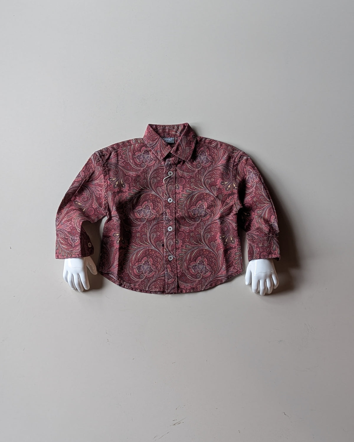 SHGMH01-00 Boys Full Sleeve Oversized Floral Print Shirt