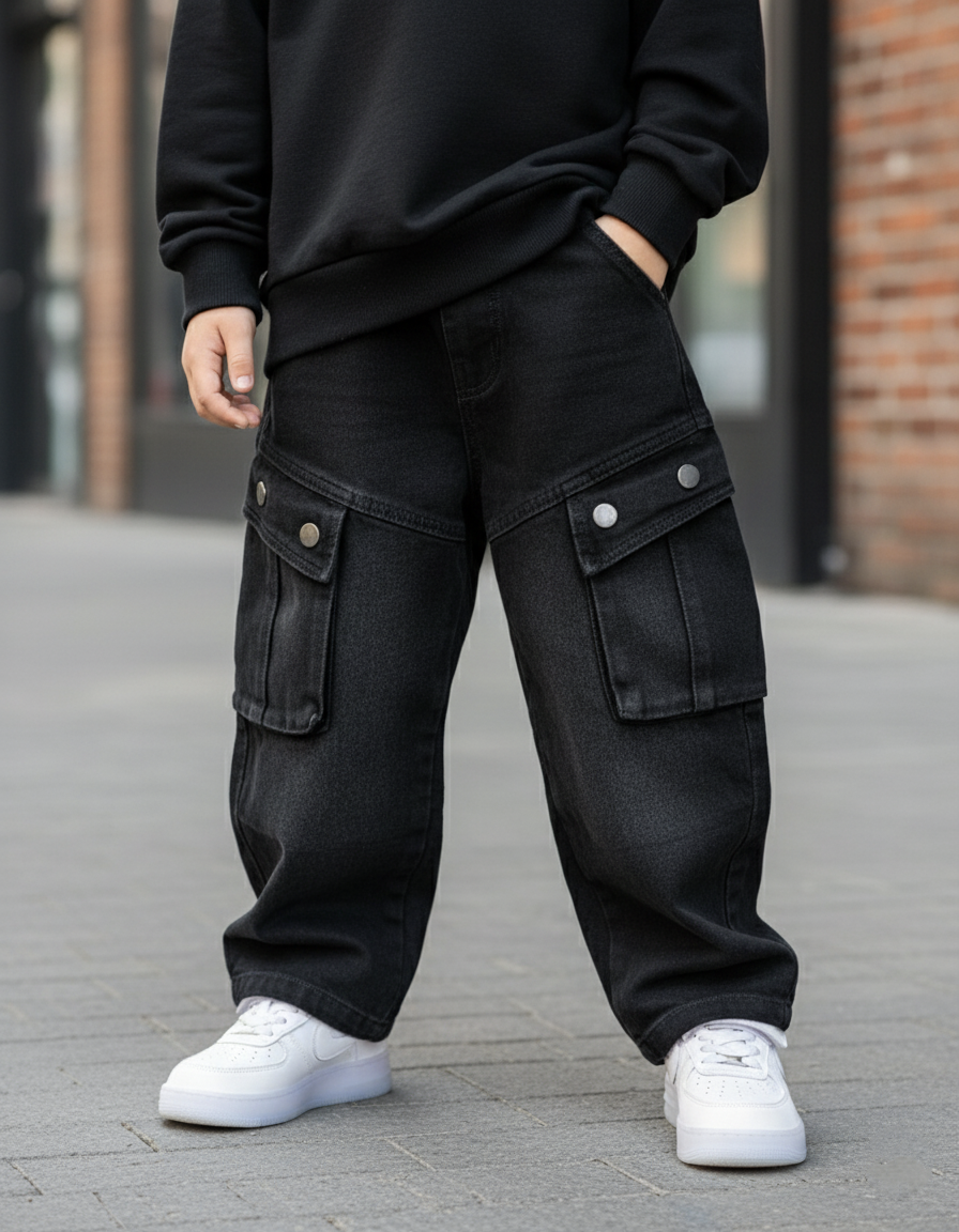 Unisex Cargo Baggy Jeans