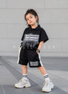 ST105 Unisex Half Sleeve Oversized Polo T Shirt and Shorts Set