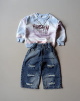 TSHCMB01 Unisex Full Sleeve Oversized T Shirt with Super Baggy Jeans