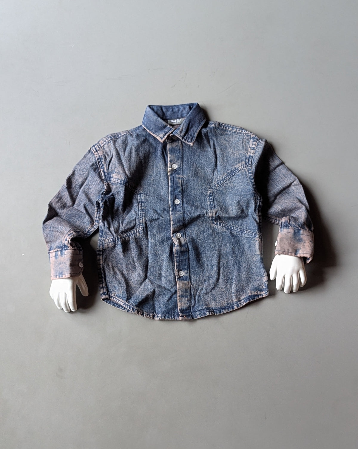 Boys Full Sleeve Oversized Denim Shirt
